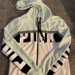 PINK Rhinestone Hoodie